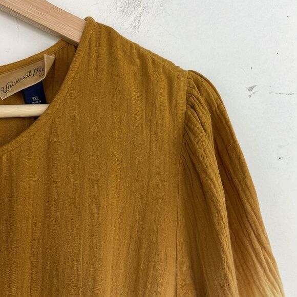 Universal Thread Women's GauzyTie-Dye Long Sleeve Tiered Dress Size XXL - Picture 4 of 15